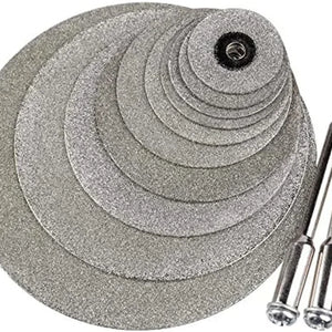 Disco de Corte de Diamante de 22mm Mandril de Roda de Lixa de 3mm para Ferramenta Rotativa de Corte de Metal Peças de Moedor Elétrico