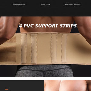 Faixa de Suporte Ajustável para a Cintura VBOSI com Talas de PVC para Homens e Mulheres – Cinta para Costas para Esportes, Treinamento e Uso Diário