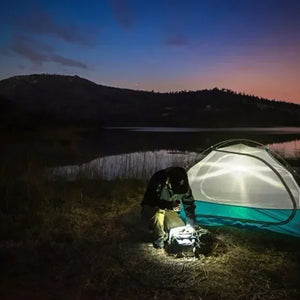 Lanterna Super Brilhante de 100000LM Lanterna Tática LED Recarregável de Longo Alcance para Camping ao Ar Livre, à Prova d'Água, Pesca