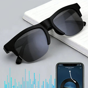 Óculos Inteligentes com IA Tradução Chamadas Sem Mão Chat com IA Registro de Conversas Reprodução de Música Homens Óculos de Sol Bluetooth Controle por Toque Câmera
