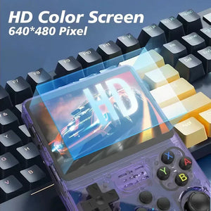 Console de Jogos Portátil Retro R36S - Tela IPS de 3,5 Polegadas, 64GB/128GB/256GB, Dispositivo de Jogos Portátil com Jogos Embutidos