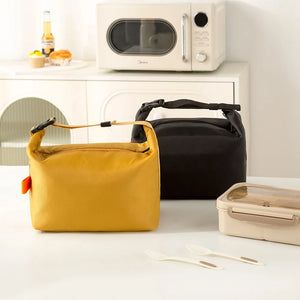 1 peça Pacote de Almoço Bolsa Bento Isolada Caixa de Almoço de Papel Alumínio Bolsa de Gelo Bolsa de Jantar Portátil Armazenamento de Alimentos para Piquenique Bolsa de Mão