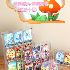 Suporte de Exibição de Cartões de Anime de Acrílico Transparente com Base, Adequado para Cartões de Anime, Cartões de Estrela, Exibição de Cartões de Jogo, Presente