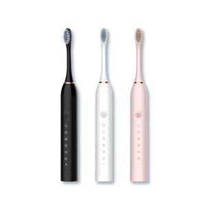Escova de Dentes Elétrica Sônica para Adultos IPX7 à Prova d'Água Cabeça de Escova DuPont Recarregável via USB Limpeza de Alta Frequência 6 Modos de Limpeza