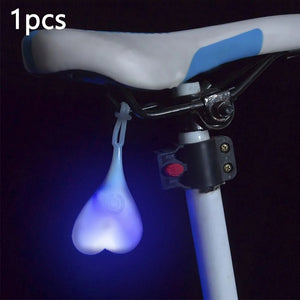 Luz de Ovo para Bicicleta, Bicicleta de Montanha, Passeio Noturno, Luz Traseira Criativa, Equipamento de Ciclismo, Acessórios para Bicicleta, Luz de Advertência, Personalidade