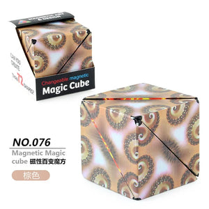 Variedade Geométrica Cubo Mágico Magnético Anti Estresse 3D Cubo de Quebra-Cabeça de Mão para Crianças Aliviador de Estresse Brinquedo Fidget