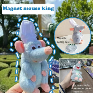 Boneco de Pelúcia Chef Remy de Ratatouille com Ímã para Ombro, Decoração Kawaii, Brinquedo de Pelúcia Criativo, Surpresa de Aniversário, Presente de Aniversário Circundante