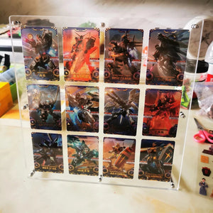 Suporte de Exibição de Cartões de Anime de Acrílico Transparente com Base, Adequado para Cartões de Anime, Cartões de Estrela, Exibição de Cartões de Jogo, Presente