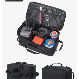 Bolsa de Armazenamento para Tanque de Gás para Camping ao Ar Livre, Grande Capacidade, Bolsa de Ferramentas com Estaca para o Solo, Bolsa para Lata de Gás, Conjunto de Utensílios de Cozinha para Piquenique