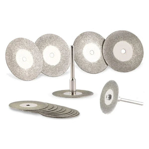 Disco de Corte de Diamante de 22mm Mandril de Roda de Lixa de 3mm para Ferramenta Rotativa de Corte de Metal Peças de Moedor Elétrico