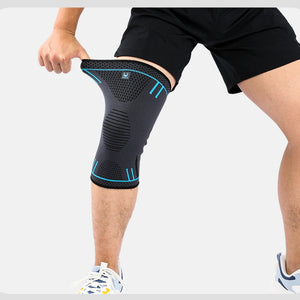 1 Pçs Manga de Suporte para Joelho de Compressão Elástica Respirável Protetor de Joelho com Molas para Academia Esportes Basquete Voleibol Corrida