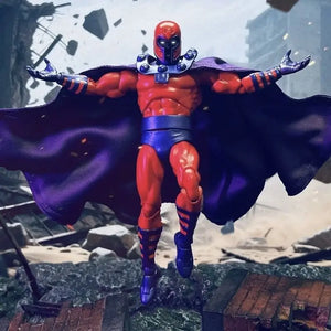 Em Estoque Mafex Anime Figures X-Men Magneto Figura Brinquedo 3 Cabeças Figura de Ação Modelo de Coleção para Meninos Decoração de Mesa Ornamento Brinquedo Presente