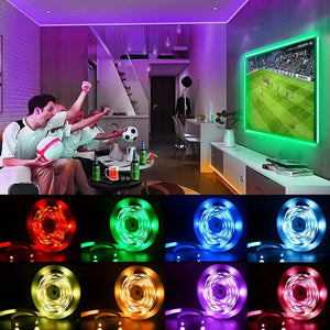 Luzes LED para TV Controle de 3 Teclas Fita LED USB 5V Luzes de Fita para Luz de Fundo de TV Decoração de Festa em Casa Fita Flexível