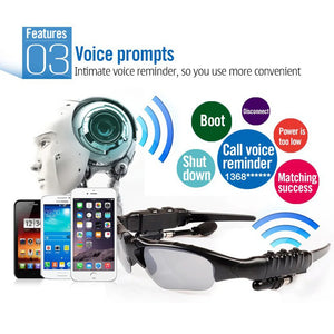 Óculos de Sol Inteligentes para Caminhadas com Bluetooth, Fones de Ouvido Sem Fio com Estéreo, Lentes Polarizadas com Proteção UV