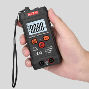 Multímetro Digital Mini Inteligente RMS 4000 Contagens Voltímetro Teste de Tensão de Faixa Automática Continuidade Resistência NCV Doméstico