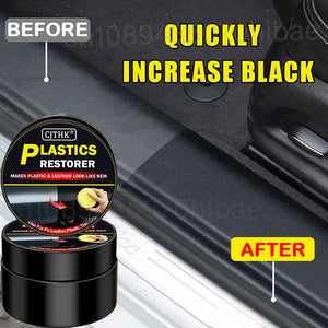 Restaurador de Plástico para Carros Voltar ao Preto Brilhante Produtos de Limpeza para Carros Restaurador de Plástico e Couro Polidor de Carro e Renovador de Revestimento de Reparação
