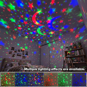 Luzes Noturnas LED Céu Estrelado Lâmpada Projetora USB Bola Mágica Luzes de Natal Lua Estrela Decorações Atmosféricas para Casa