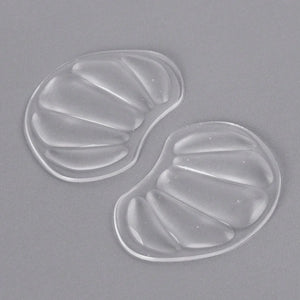 1 Par de Almofadas de Silicone Transparente para Calcanhar e Antepé Unissex Conforto para Saltos Altos Ténis Uso de Verão (Leve e Respirável)