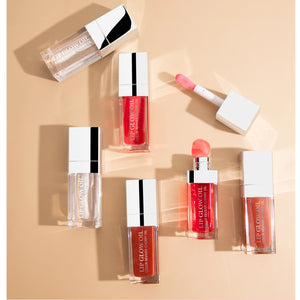 Conjunto de Óleo Labial Hidratante Jelly de Cristal Gloss Labial Volumizador Maquiagem Gloss Labial Sexy Óleo Iluminador Labial Tinta Volumizadora