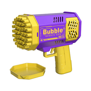 Máquina de Bolhas de 40 Furos, Totalmente Automática, Sopra Bolhas, Leve, Máquina de Bolhas para Uso Externo, Sem Bateria, Sem Água de Bolhas