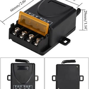Interruptor de Controle Remoto Universal AC 220V 30A Relé 433mhz Interruptor Sem Fio e Transmissor Liga e Desliga para Luz Lâmpada Bomba de Água Porta