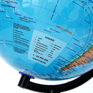 1pc Globo Educacional para Ensino, Mapa Mundi em Inglês HD com Rotação de 360°, Ferramenta Padrão de Aprendizagem de Geografia para Mesa