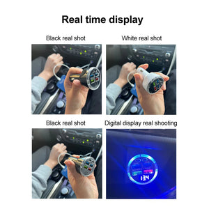 Carregador de Carro PD 66-250W QC3.0 Carregamento Rápido de Um a Seis Plugue de Isqueiro de Carro Carregador de Carro Carregamento Rápido com Display Digital