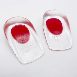 1 Par de palmilhas de gel de silicone para homens e mulheres, almofadas inteiras, alívio da dor nos pés, suporte para esporão, palmilhas para sapatos de salto alto