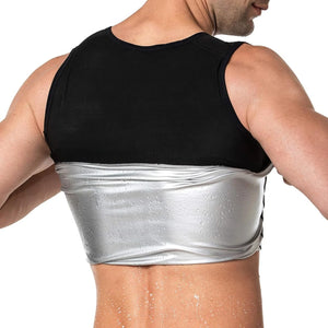 Camisa de Sauna para Homens, Camiseta de Suor de Sauna de Manga Curta, Colete de Sauna para Homens, Regata de Exercício na Academia
