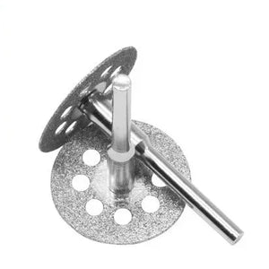 Disco de Corte de Diamante de 22mm Mandril de Roda de Lixa de 3mm para Ferramenta Rotativa de Corte de Metal Peças de Moedor Elétrico