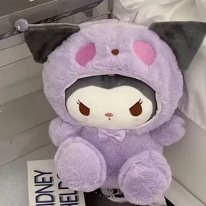 Pelúcia Sanrio Kawaii Sanrio Kuromi My Melody Cinnamoroll Brinquedos Almofada Anime Cartoon Presentes para Crianças Decoração de Quarto Bonecos.**