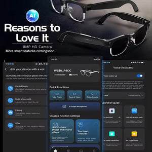 2026 New Upgrade Smart Glasses AI  Camera Photo Recognition Bluetooth Call Translation Video Recording Voice Sunglasses for Men