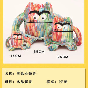 O Monstro das Cores Pelúcia Brinquedo Favor de Festa Decoração Crianças Bebê Almofada de Conforto Brinquedos de Pelúcia para Crianças Presentes Bonitos 15-35cm
