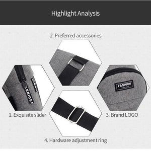 Mochila de Cintura Impermeável para Homens, Grande Capacidade, Alça Ajustável para Atividades ao Ar Livre, Viagens, Corrida, Caminhadas e Ciclismo