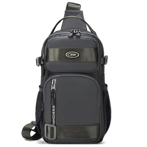 Mochila de ciclismo para homens, bolsa de peito masculina, bolsa de ombro casual para homens, bolsa transversal leve e de grande capacidade
