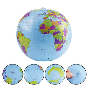 Bola de Praia Inflável 12/16 Polegadas Globo Mapa Brinquedo Educação Geografia Ensino Balão Props Para Crianças Adultos Presentes Criativos