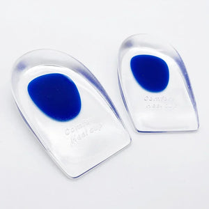 1 Par de palmilhas de gel de silicone para homens e mulheres, almofadas inteiras, alívio da dor nos pés, suporte para esporão, palmilhas para sapatos de salto alto