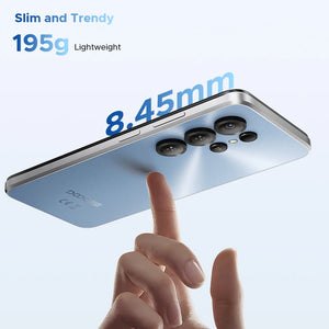 Telefone Móvel DOOGEE Note56 X PRO 5G Corpo Slim de 8,45mm Bateria de 6150mAh Assistente de IA Gemini Widevine L1 Android 16 Smartphone NFC