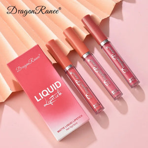 Conjunto de 3 PCS de Batons Líquidos de Longa Duração para Mulheres Cosméticos de Beleza Coreana Batons Matte à Prova d'Água Longa Duração