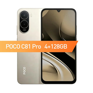 Smartphone POCO C81 Pro Versão Global 6,9 polegadas Display 120Hz Bateria de 6000mAh UNISOC T7250 Octa-core HyperOS 3 2026 Telefone Móvel
