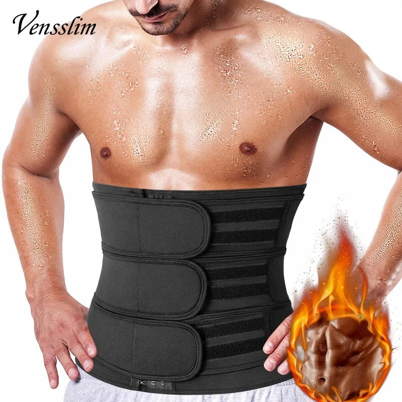 Cintura Vensslim para Homens, Cintura de Neoprene Sauna, Cintura Emagrecedora, Modelador de Abdômen, Corpete para Perda de Peso, Cinta de Compressão para Barriga