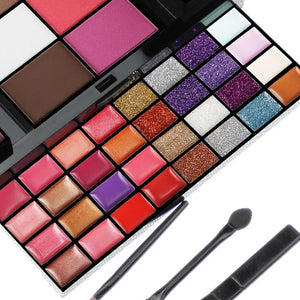 Paleta de Sombras Glitter 40/74/78 Cores Matte à Prova d'Água Longa Duração Pó Compacto Kit de Cosméticos Ferramentas de Maquiagem para Mulheres Fashion