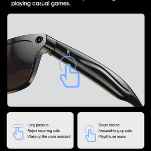 Óculos Inteligentes Xiaomi AI 4K HD Lente Fotocromática Câmera Óculos Chamadas Bluetooth Reprodutor de Música Assistente de Voz Tradução Vídeo