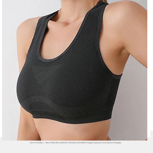 Sutiã Push Up Respirável para Mulheres, Roupas de Esporte, Corrida, Yoga, Fitness