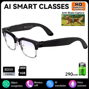 2026 New Upgrade Smart Glasses AI  Camera Photo Recognition Bluetooth Call Translation Video Recording Voice Sunglasses for Men