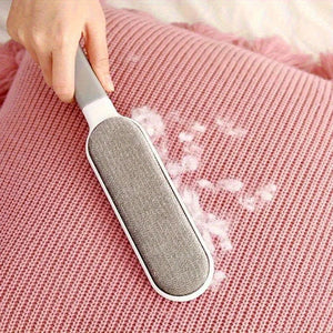 Removedor de Pelos de Animais de Dupla Face, Escova Adesiva Eletrostática Manual, para Gato, Roupas, Sofá, Móveis, Limpeza de Tapetes