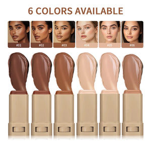 Bastão de Cor de Pele à Prova d'Água Nutritivo Sólido Sérum Tinta Base Bálsamo Cor de Pele Contorno Facial Bastão de Maquiagem