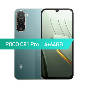 Smartphone POCO C81 Pro Versão Global 6,9 polegadas Display 120Hz Bateria de 6000mAh UNISOC T7250 Octa-core HyperOS 3 2026 Telefone Móvel