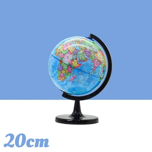 Conjunto de Globo Padrão para Ensino, Mapa em Inglês HD com Rotação de 360°, para Sala de Aula e Estudantes de Geografia, Recurso Educacional