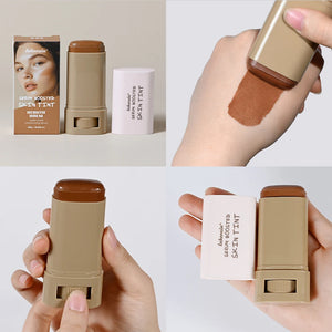 Bastão de Cor de Pele à Prova d'Água Nutritivo Sólido Sérum Tinta Base Bálsamo Cor de Pele Contorno Facial Bastão de Maquiagem
